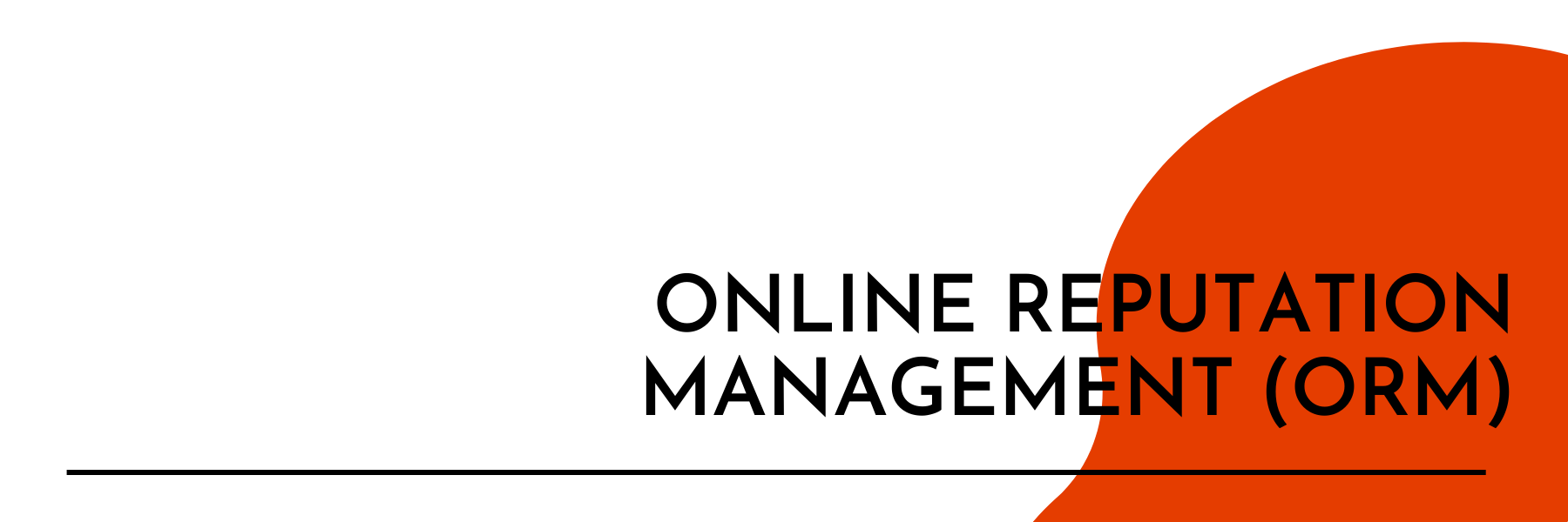 Online Reputation Management (ORM)